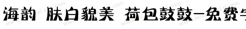 海韵 肤白貌美 荷包鼓鼓字体转换